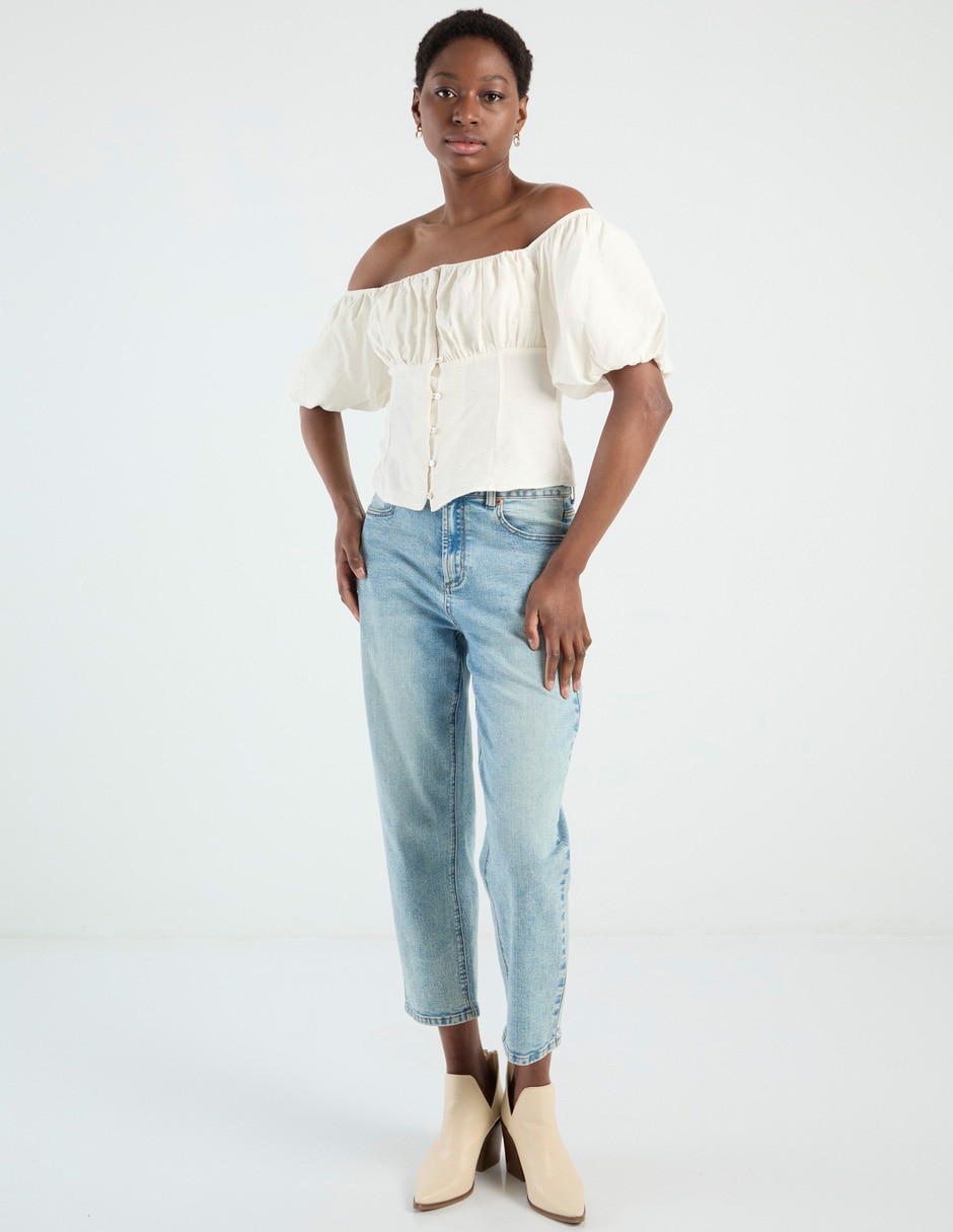 Blusa manga corta para mujer 8