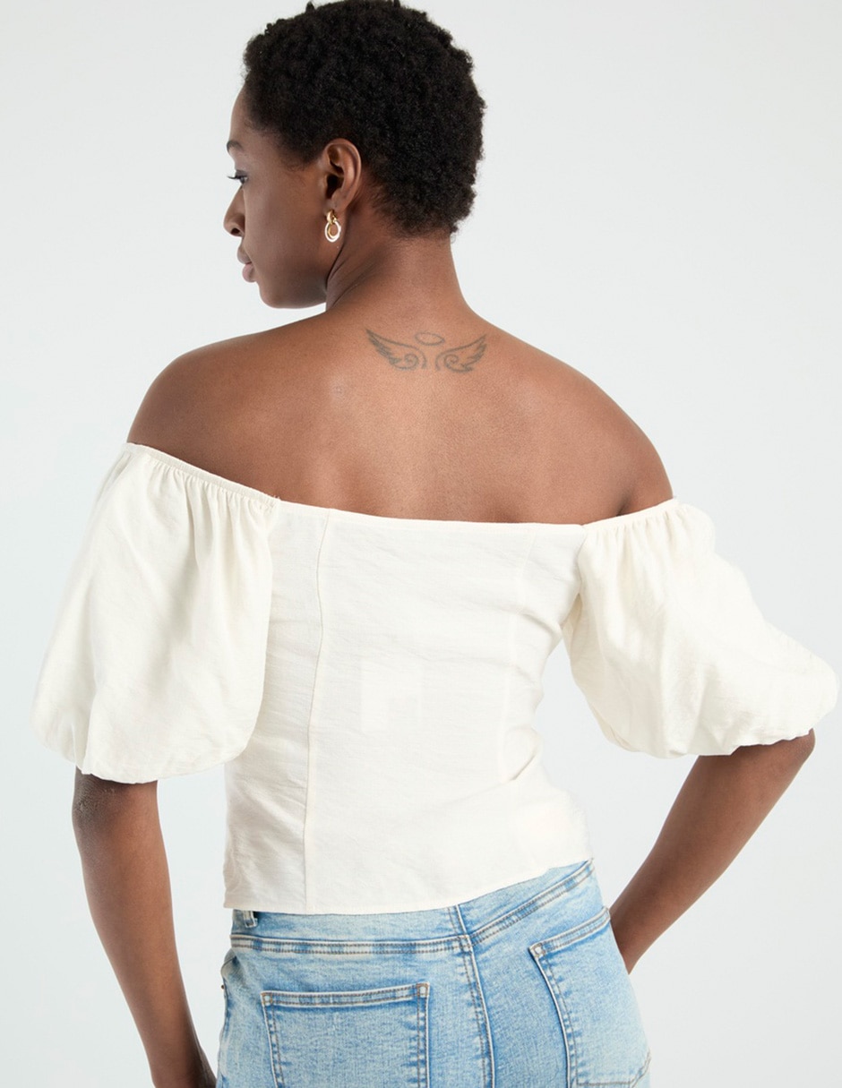 Blusa manga corta para mujer 11