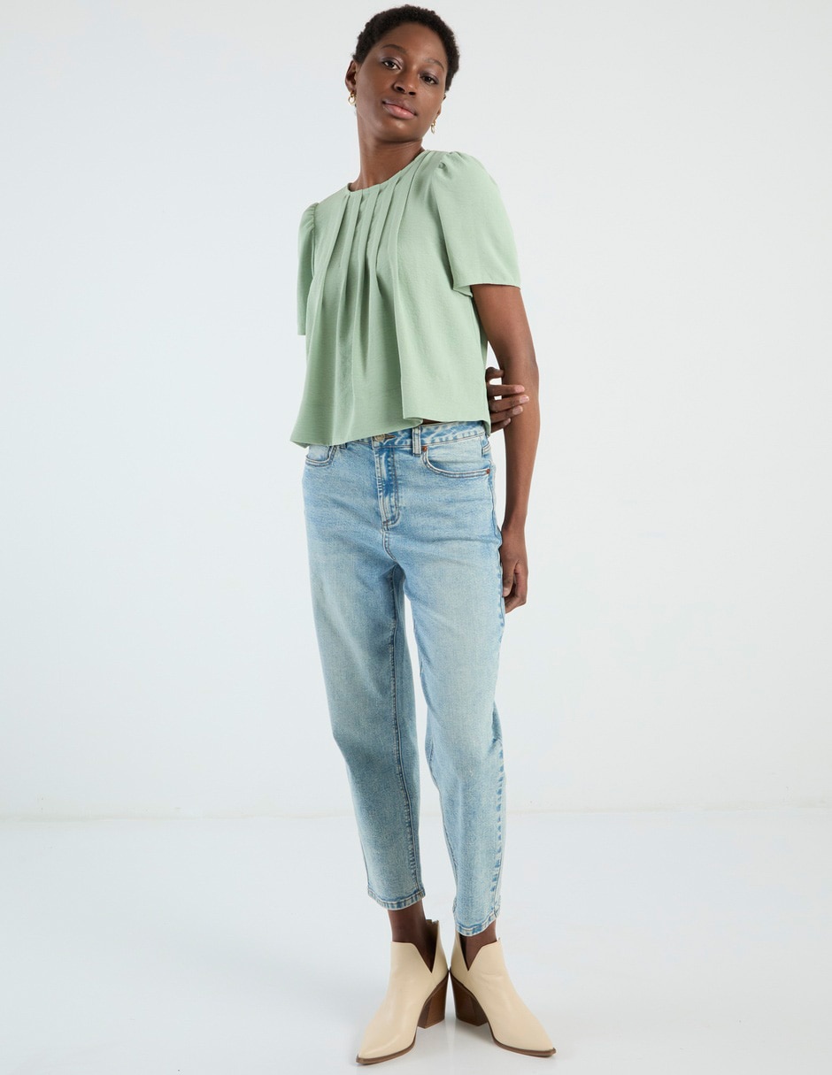 Blusa manga corta para mujer 8