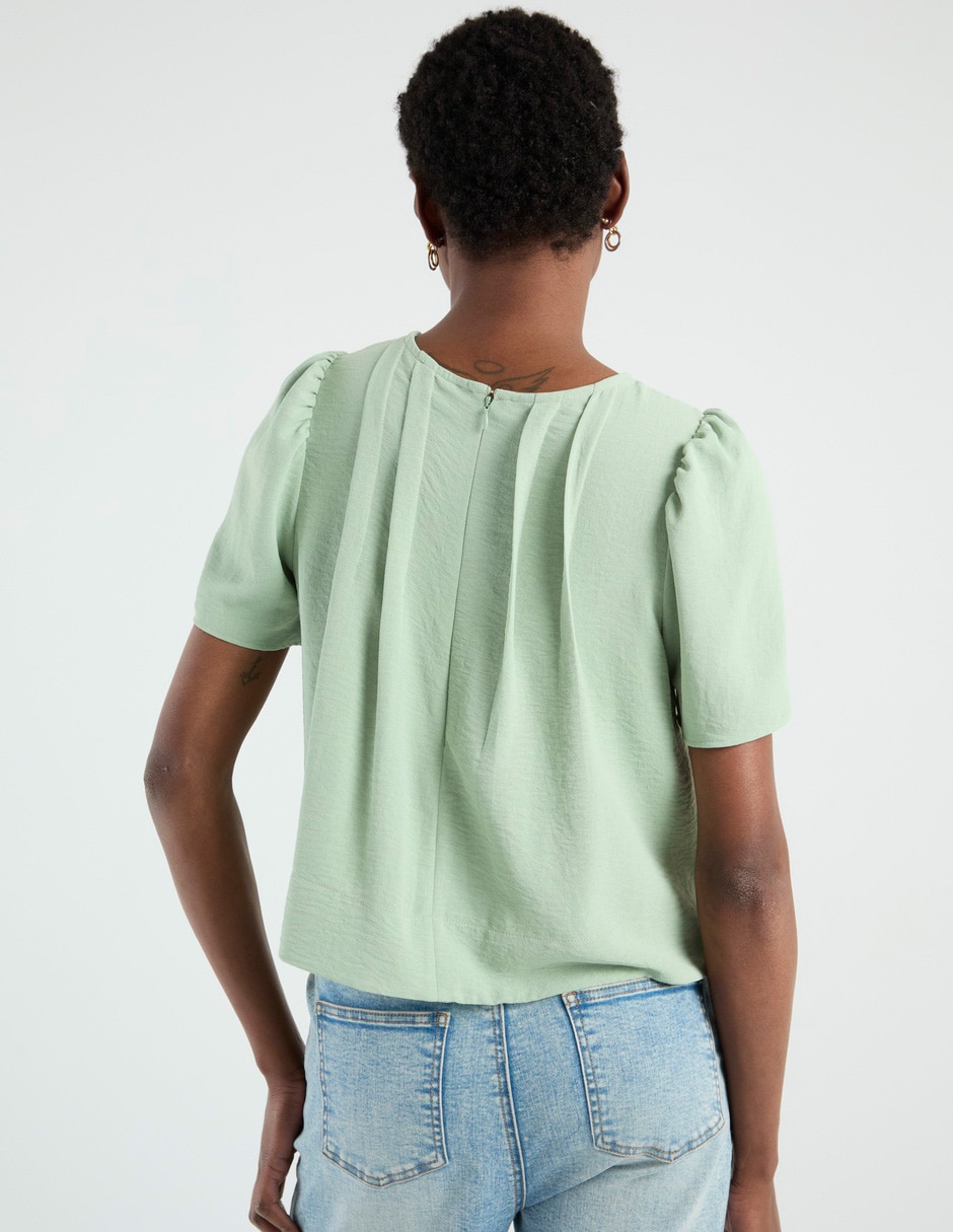 Blusa manga corta para mujer 11