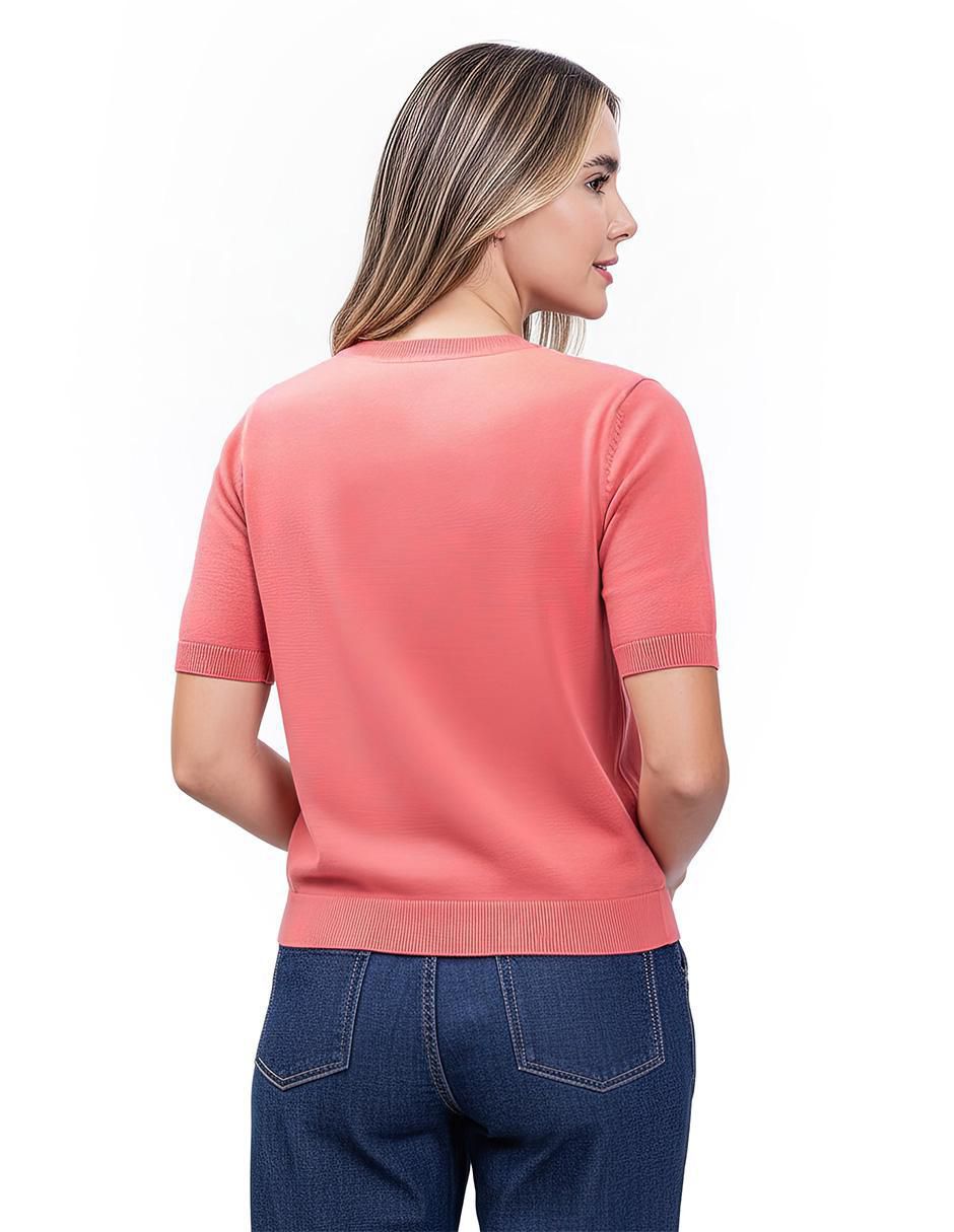 Blusa manga al codo para mujer
