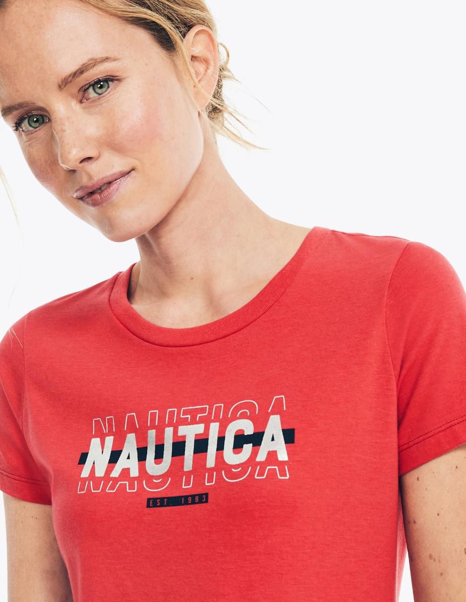 Playera manga corta Kiba cuello redondo mujer