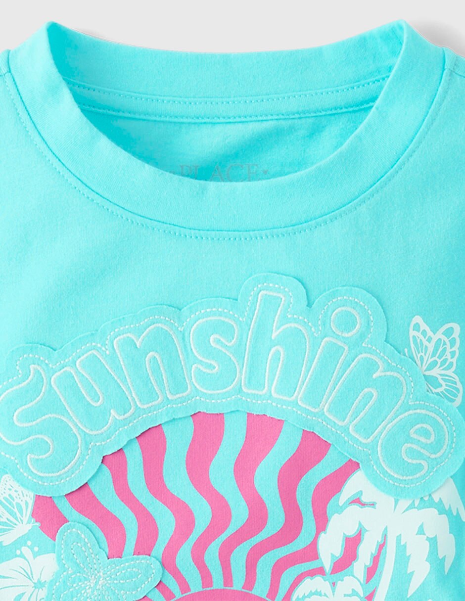 Playera manga corta para niña 2