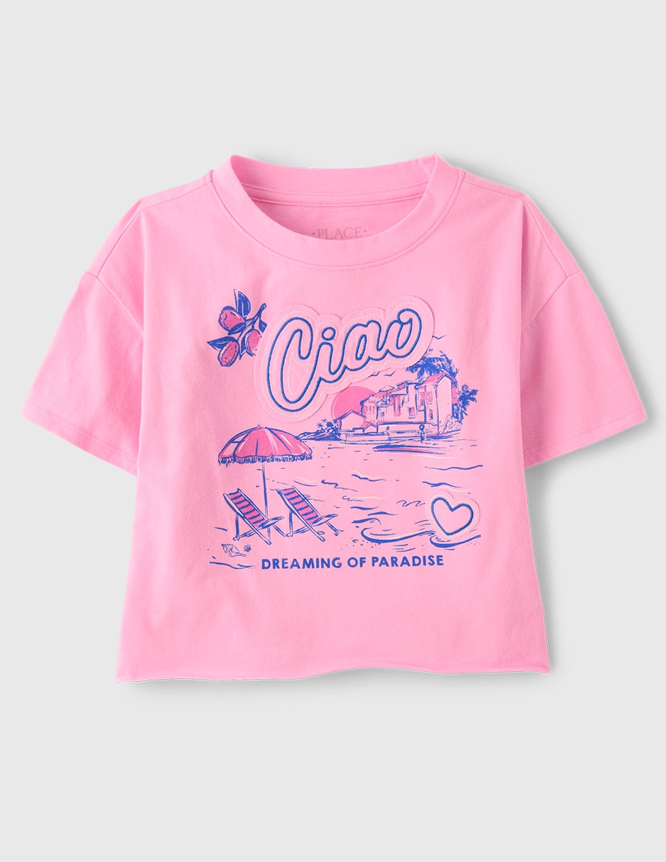 Playera The Children's Place manga corta para niña