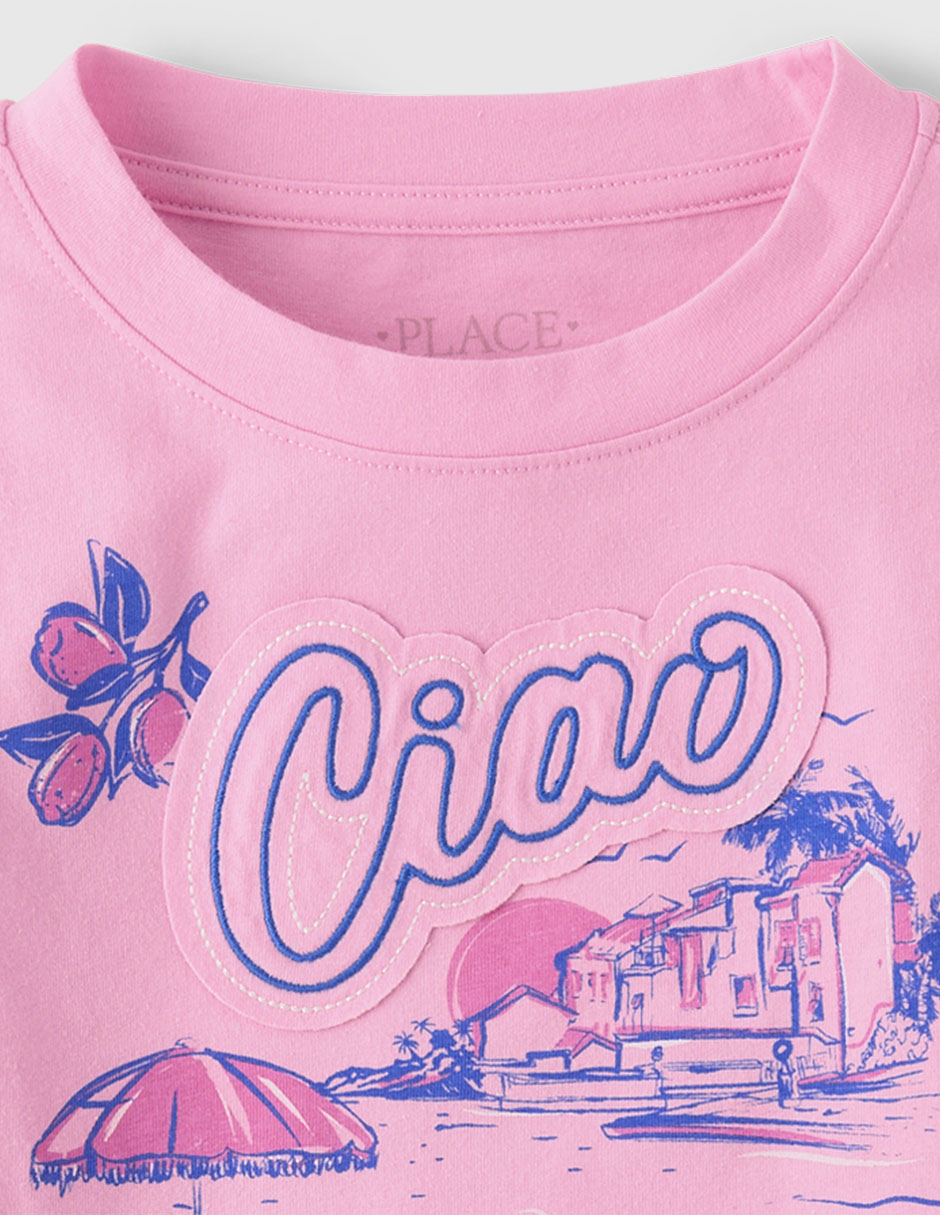 Playera The Children's Place manga corta para niña