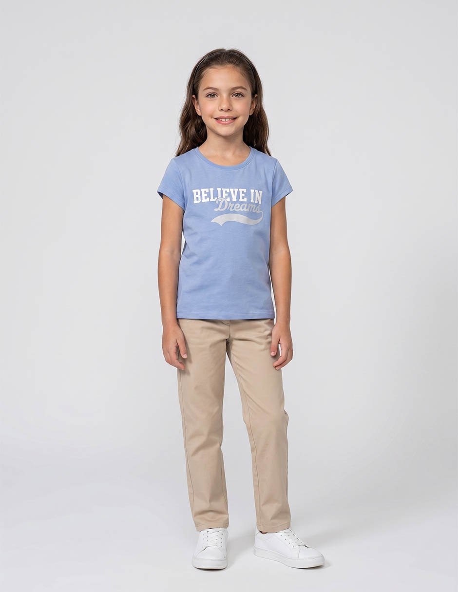 Playera Manga Corta Para Ni–a Playera Manga Corta Para Ni–a