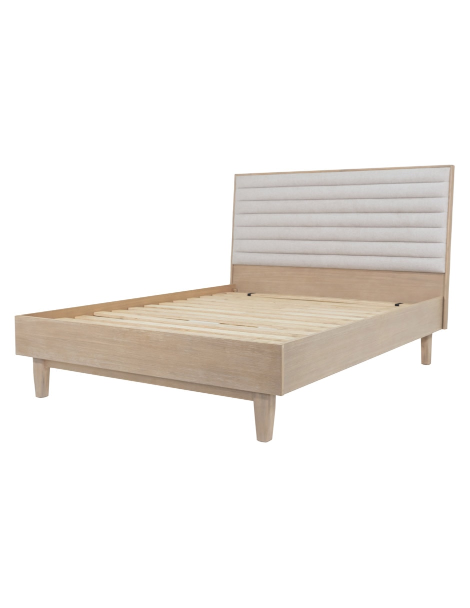 Cama trinity de madera acacia queen size 2