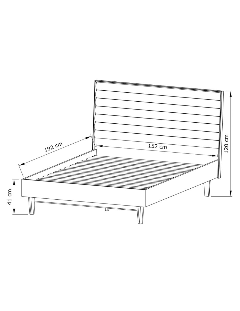 Cama trinity de madera acacia queen size 9