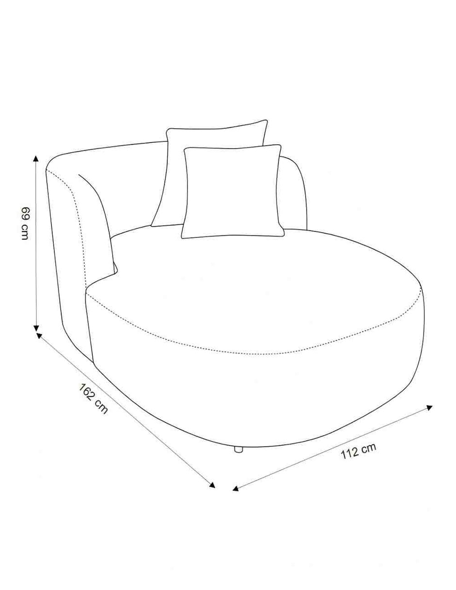 Chaise Rebecca Tela Beige 6