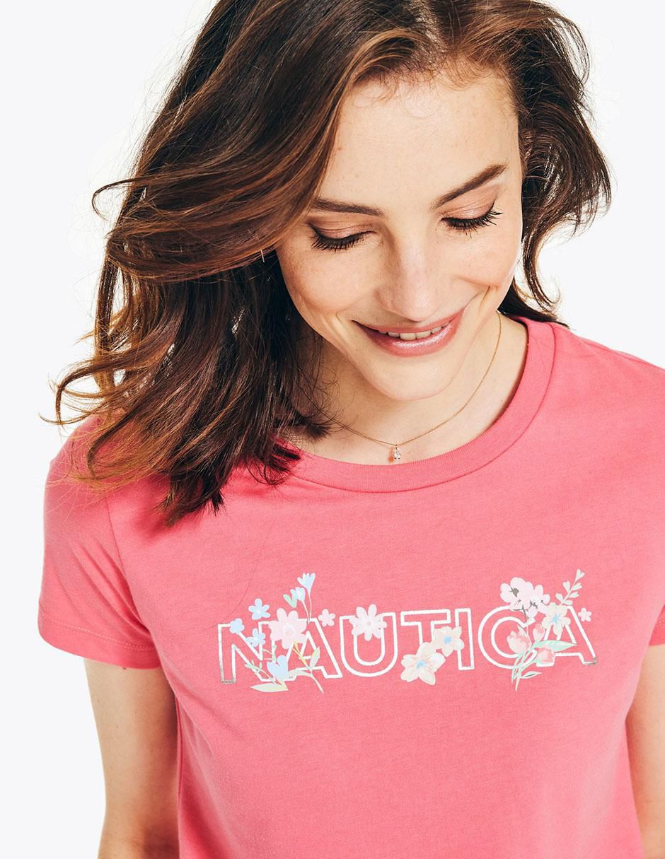 Playera manga corta cuello redondo mujer 4