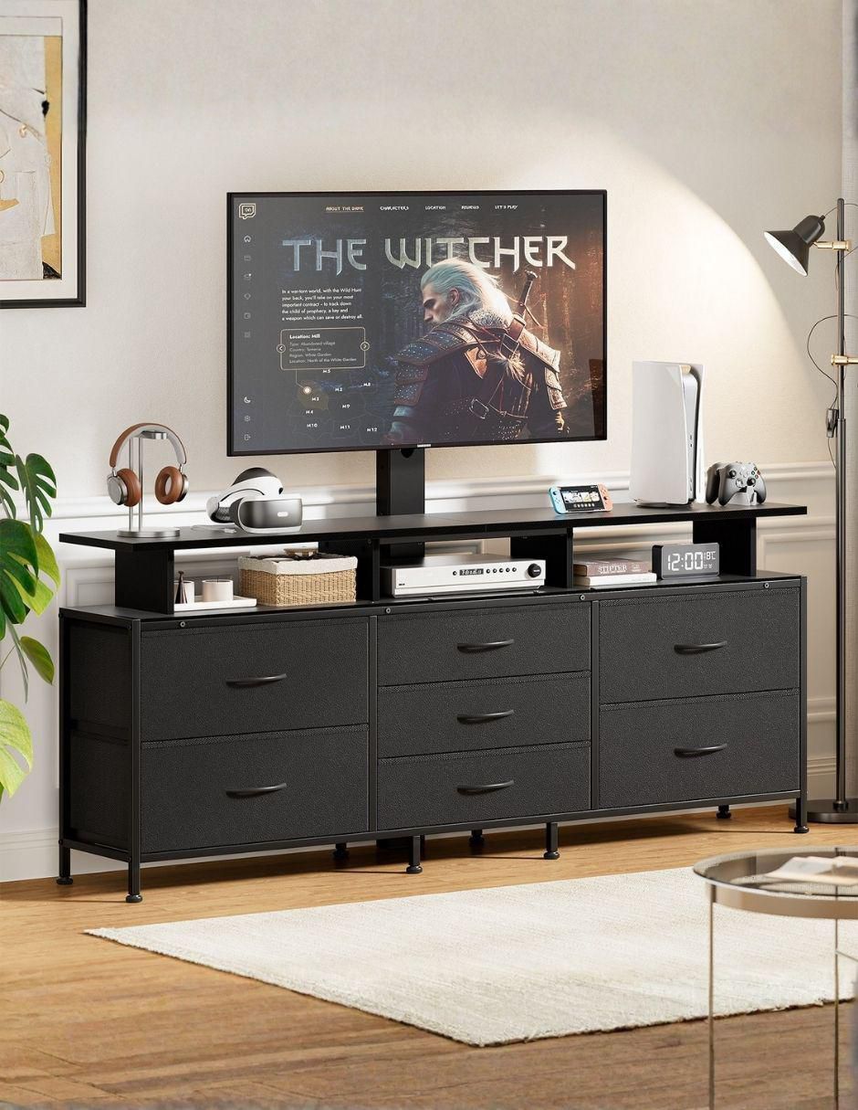 Cajonera armable con soporte para tv de MDF 4