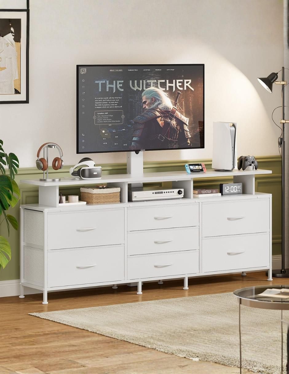 Cajonera armable con soporte para tv Fabato de MDF