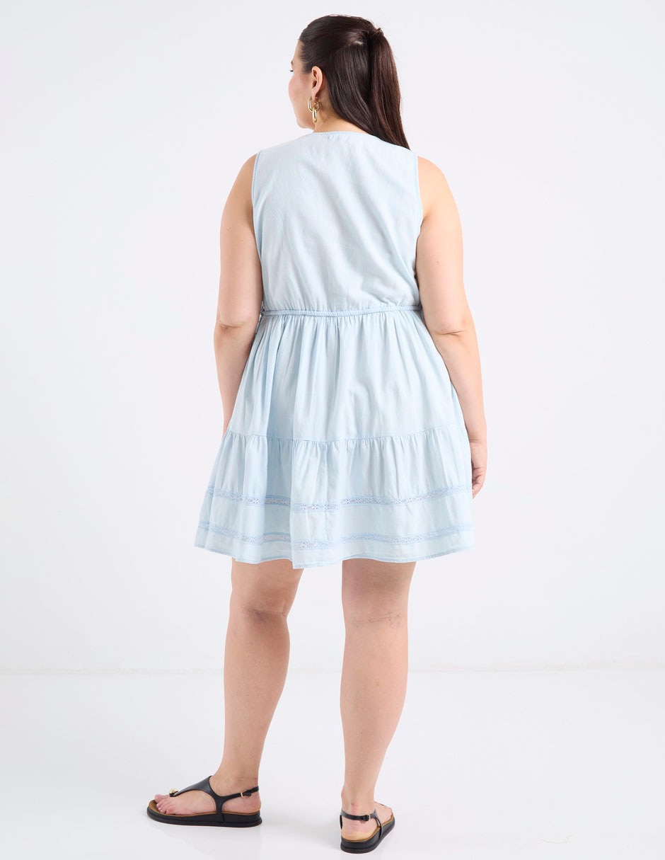 Vestido a la rodilla casual para mujer 6