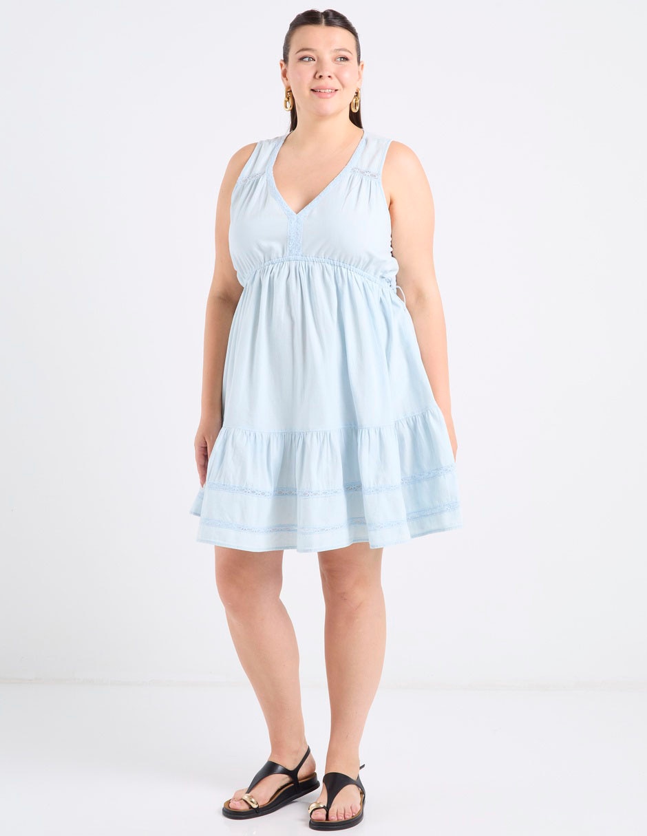 Vestido a la rodilla casual para mujer