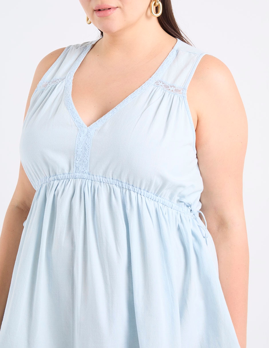 Vestido a la rodilla casual para mujer