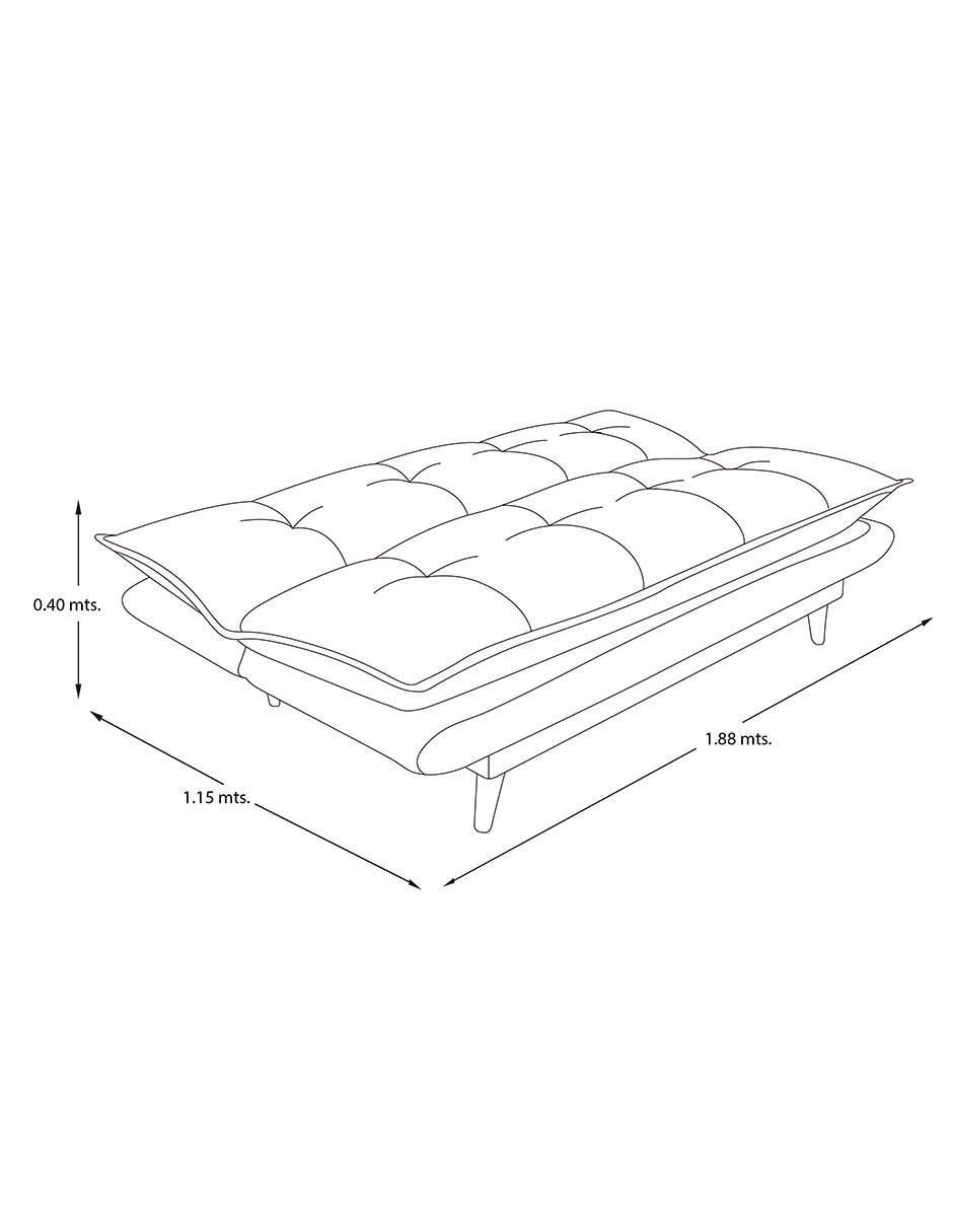 Sofá cama armable de madera 5