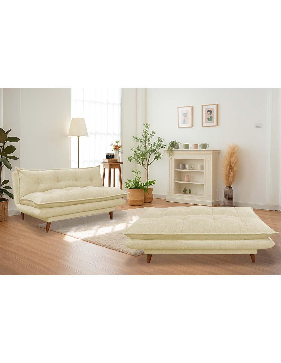 Sofá cama armable de madera 4