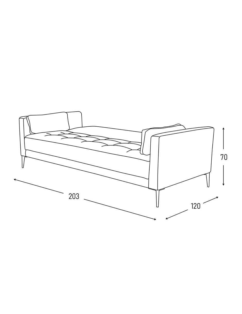 Sofá cama armable de madera 7