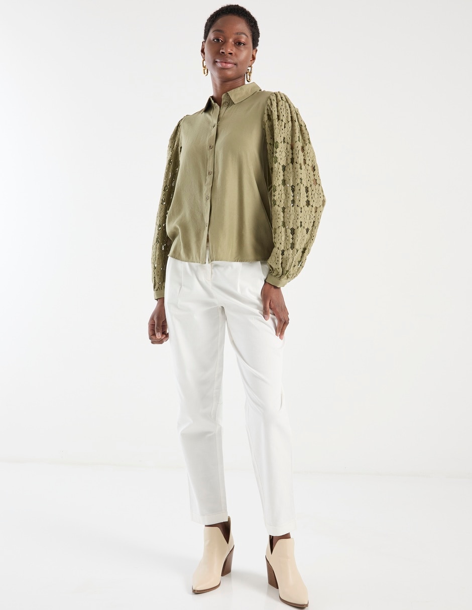 Pantalón capri slim para mujer 5