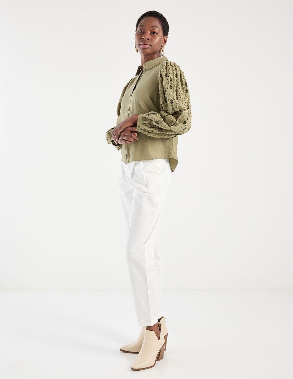 Pantalón capri slim para mujer 4