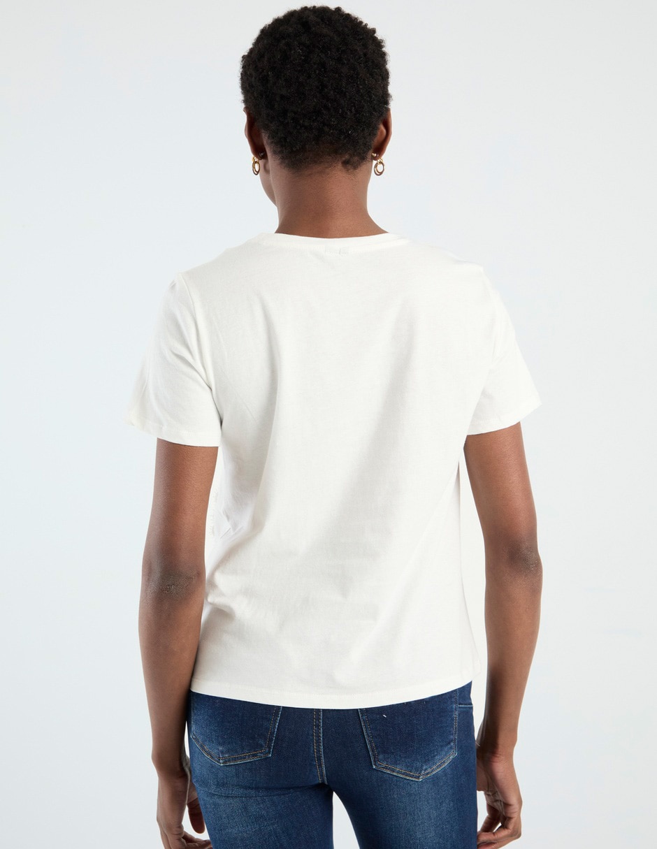 Playera manga corta cuello redondo mujer 6