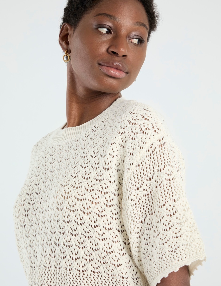 Blusa manga al codo para mujer 9