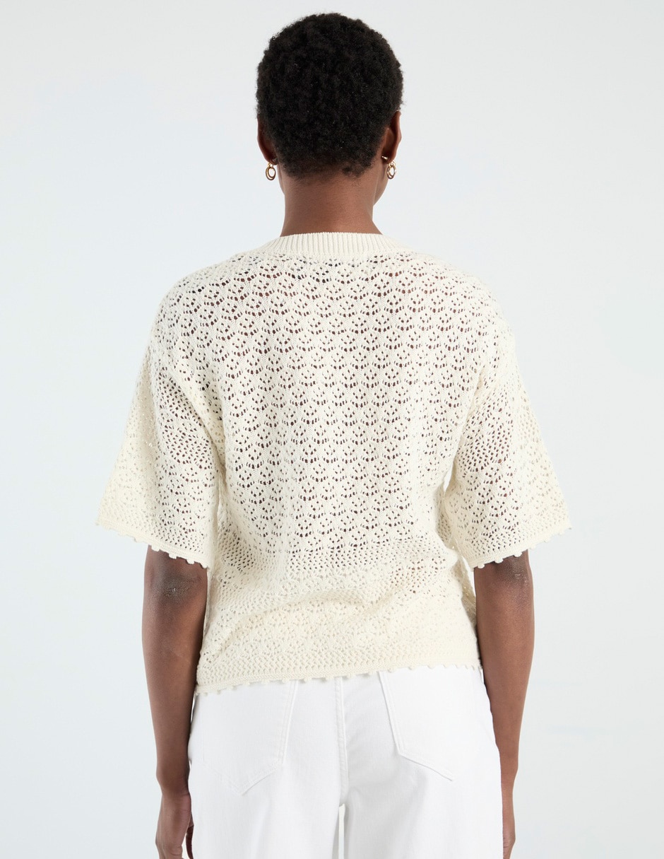 Blusa manga al codo para mujer 11