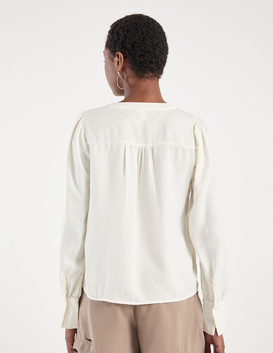 Blusa manga larga para mujer 11