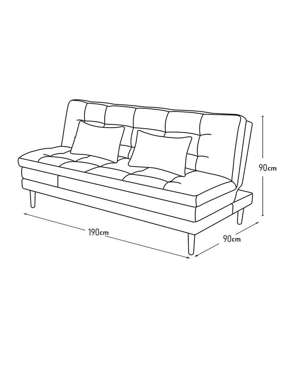 Sofá cama armable de madera 6