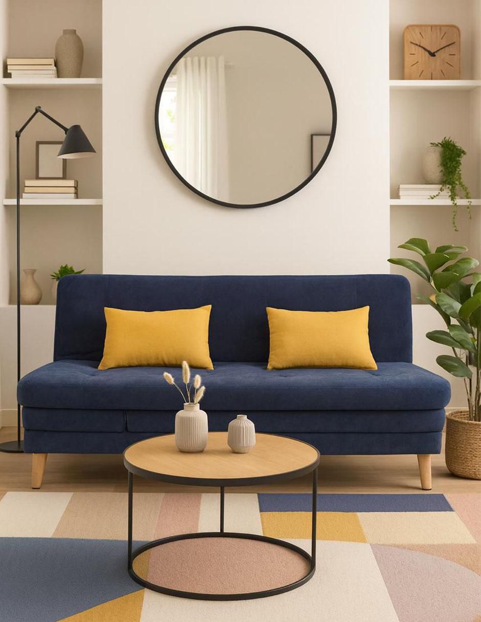 Sofá cama armable de madera 5