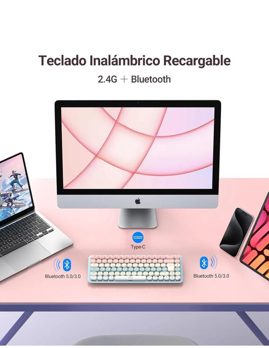 Mouse y teclado Ugreen 25178