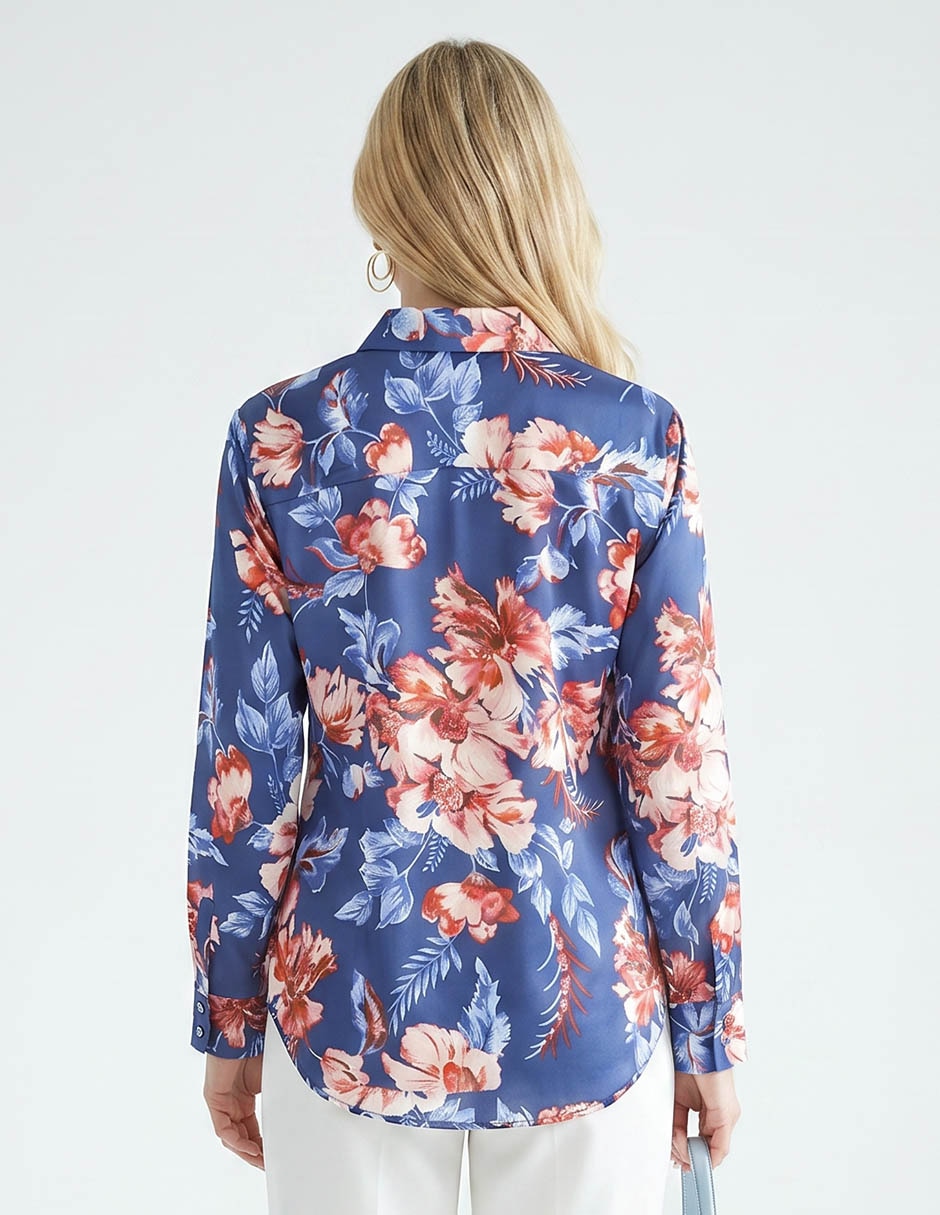 Blusa Talbots manga larga para mujer