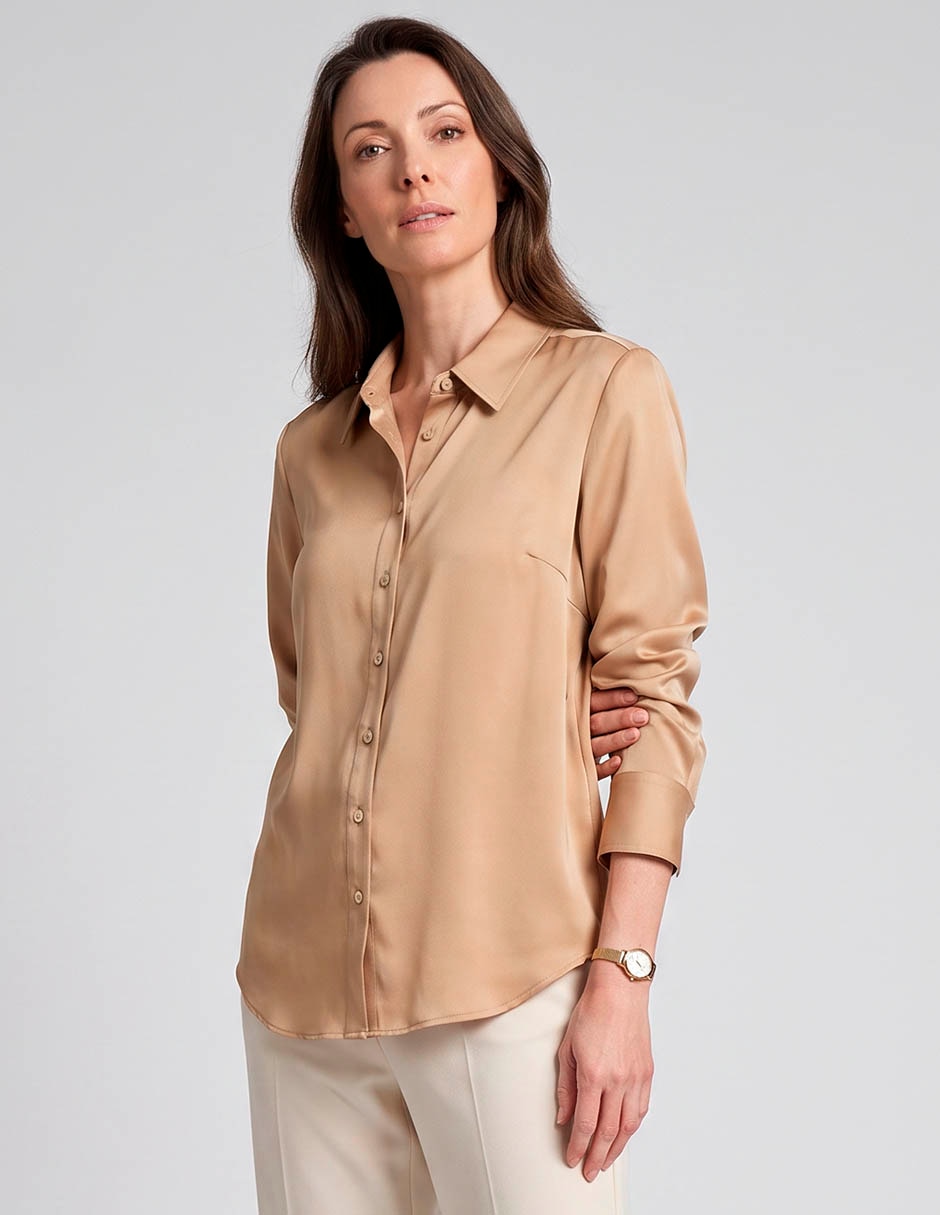 Blusa manga larga para mujer