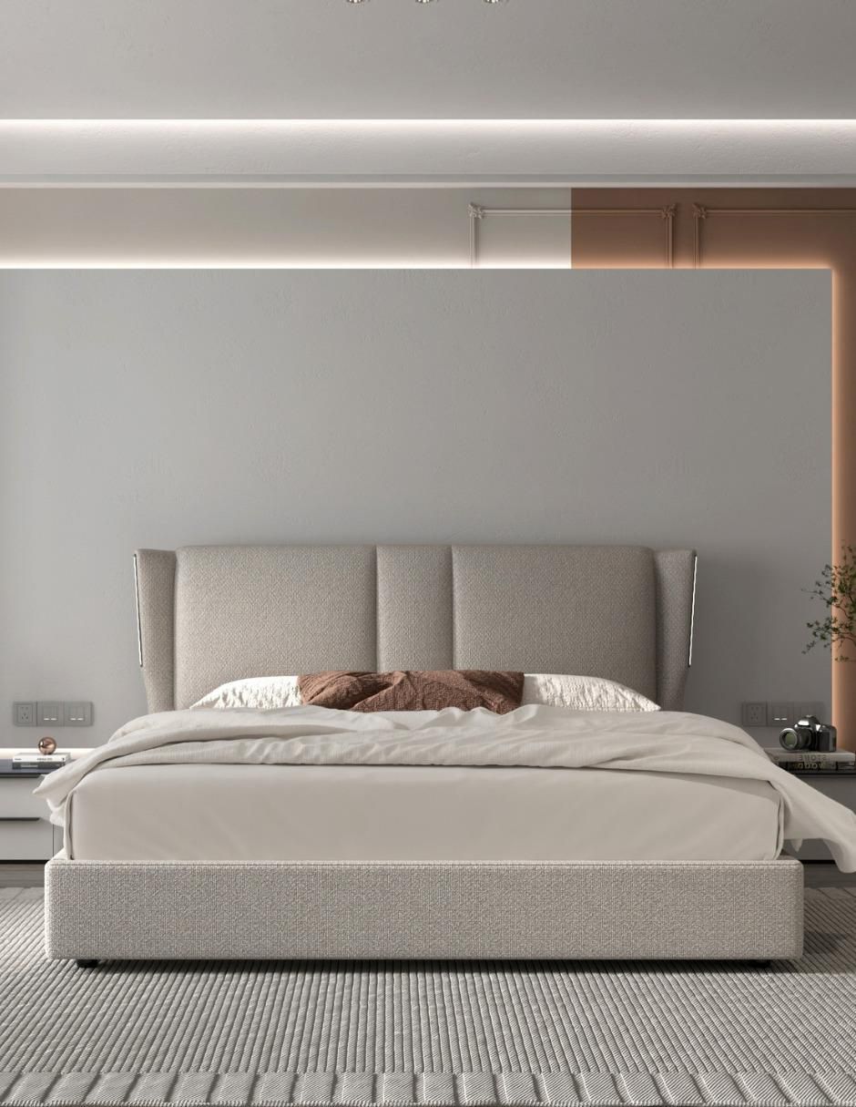Cama banus de madera y tela 6