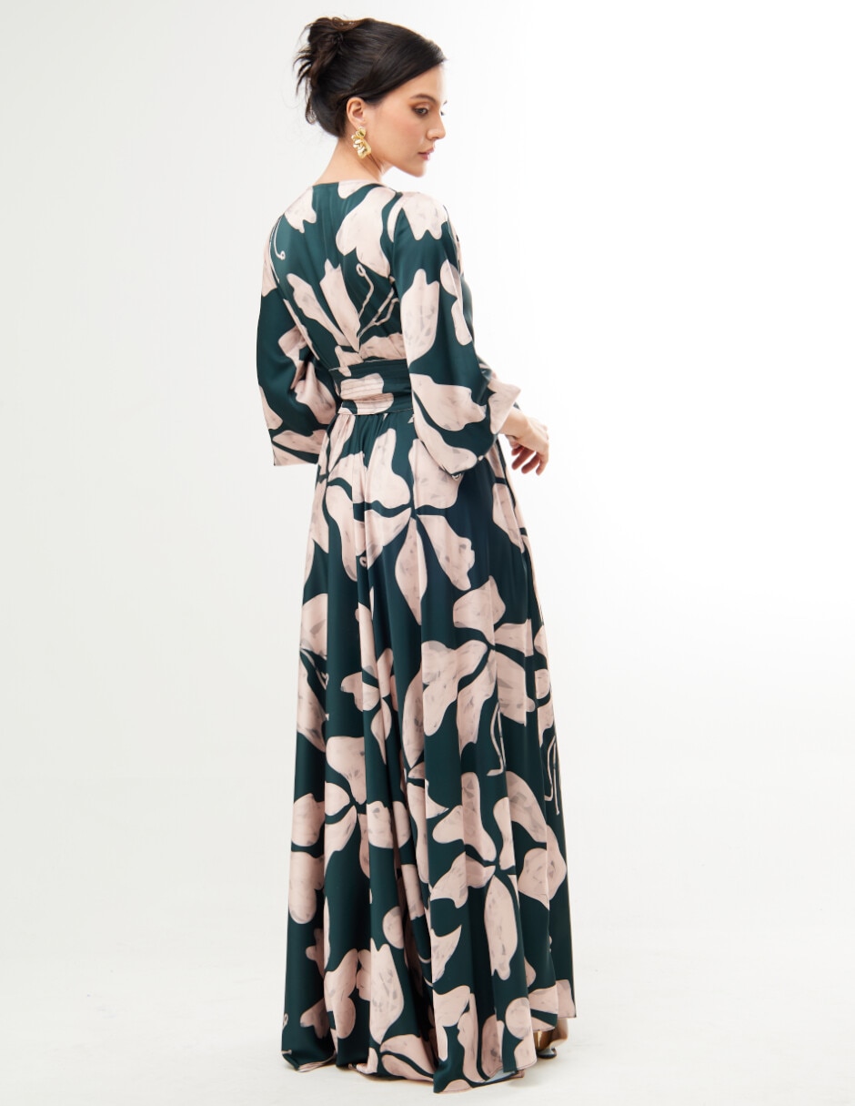 Vestido maxi de fiesta escote V