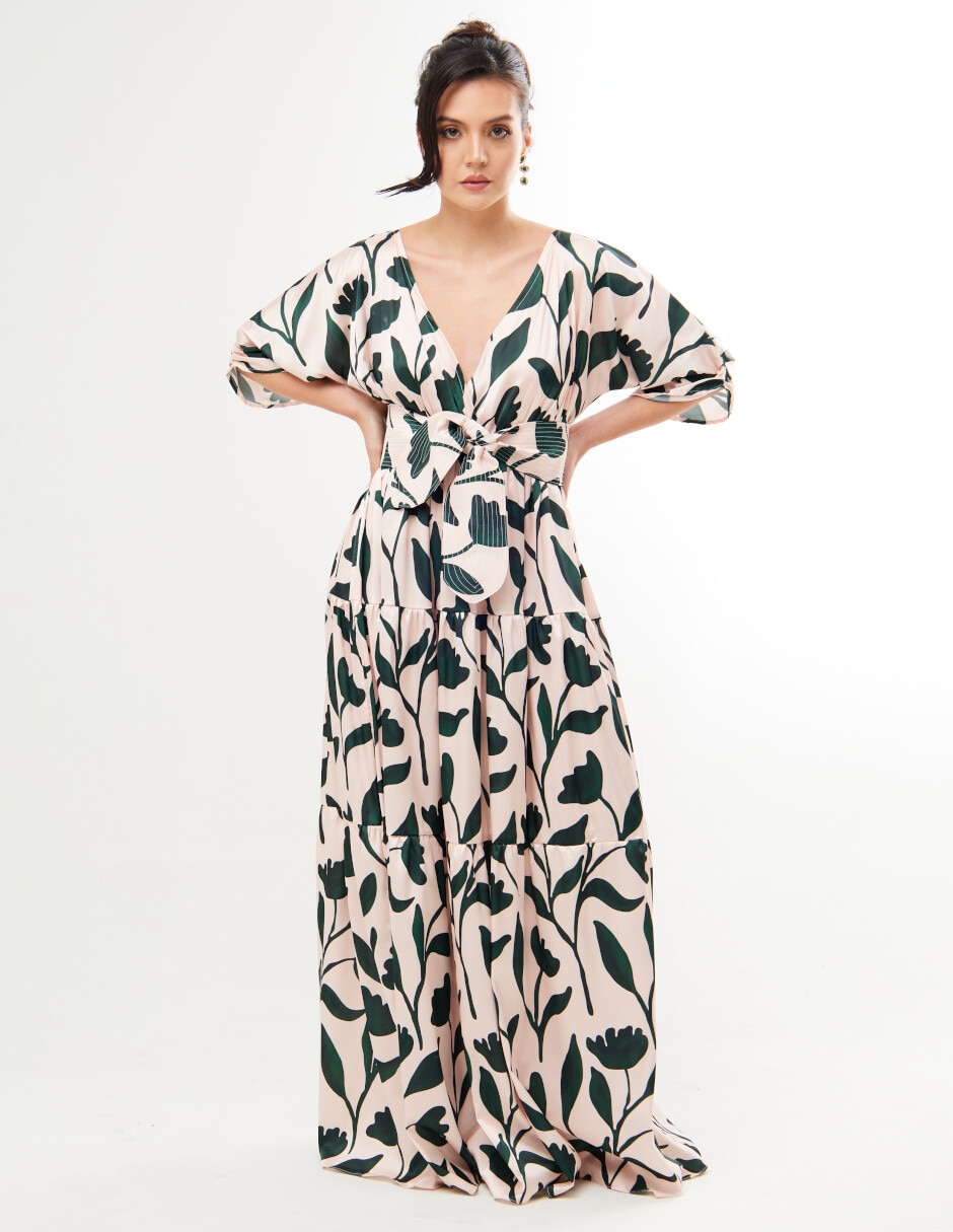 Vestido maxi formal rose para mujer
