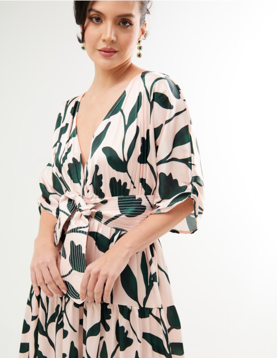 Vestido maxi formal rose para mujer