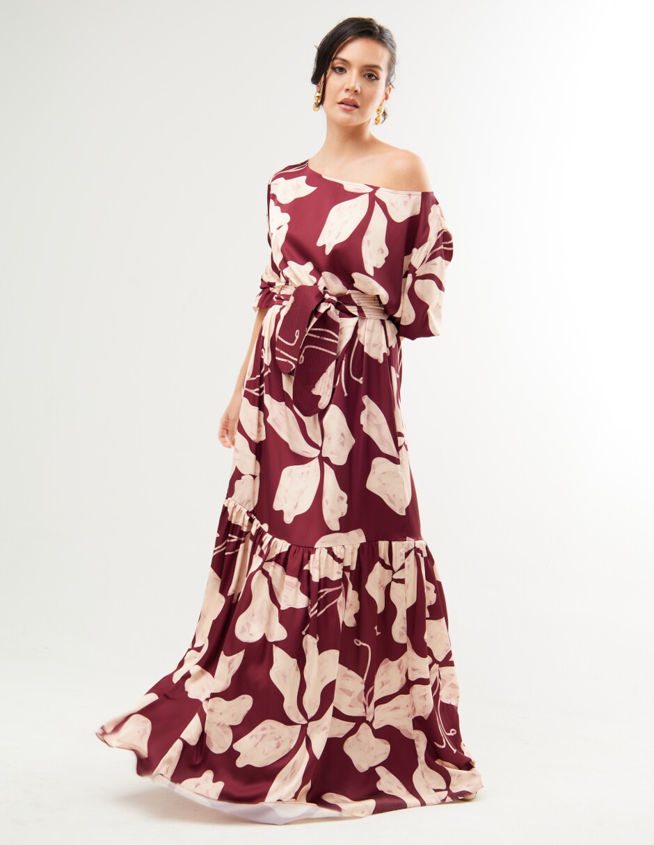 Vestido maxi de fiesta escote Pronunciado 3