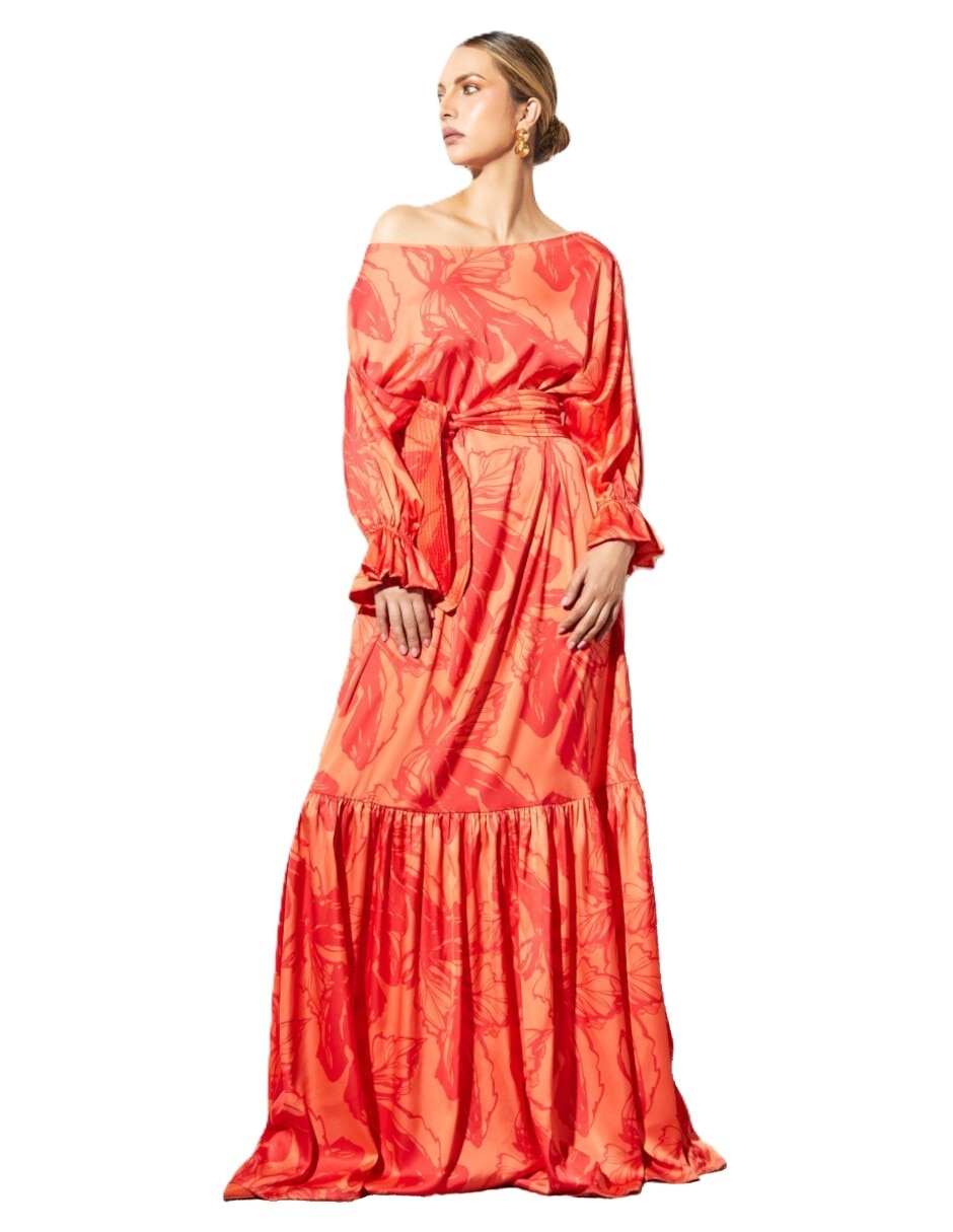 Vestido maxi casual luna para mujer
