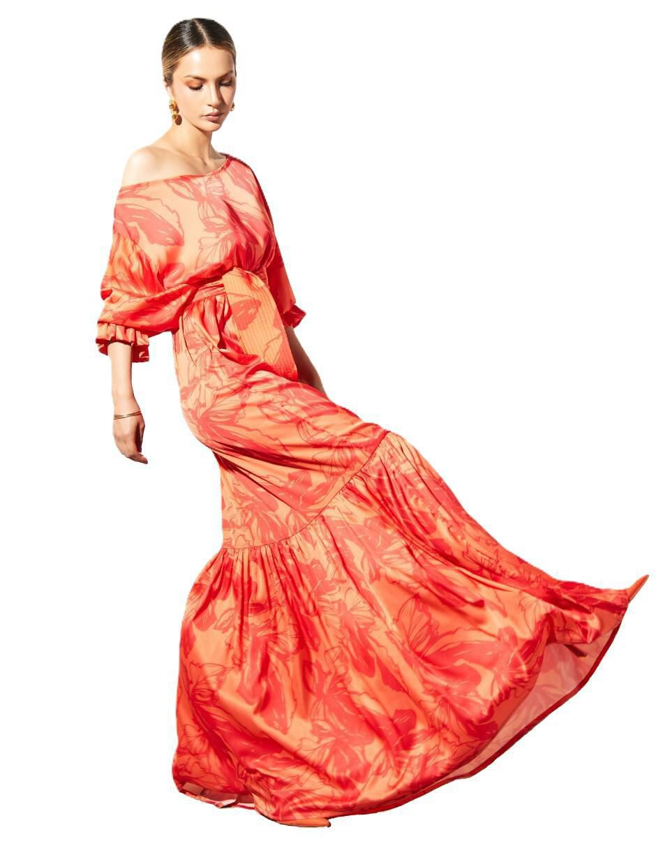 Vestido maxi casual luna para mujer