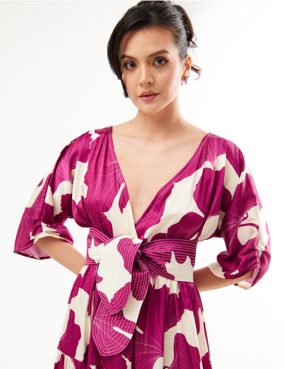 Vestido maxi casual aura para mujer