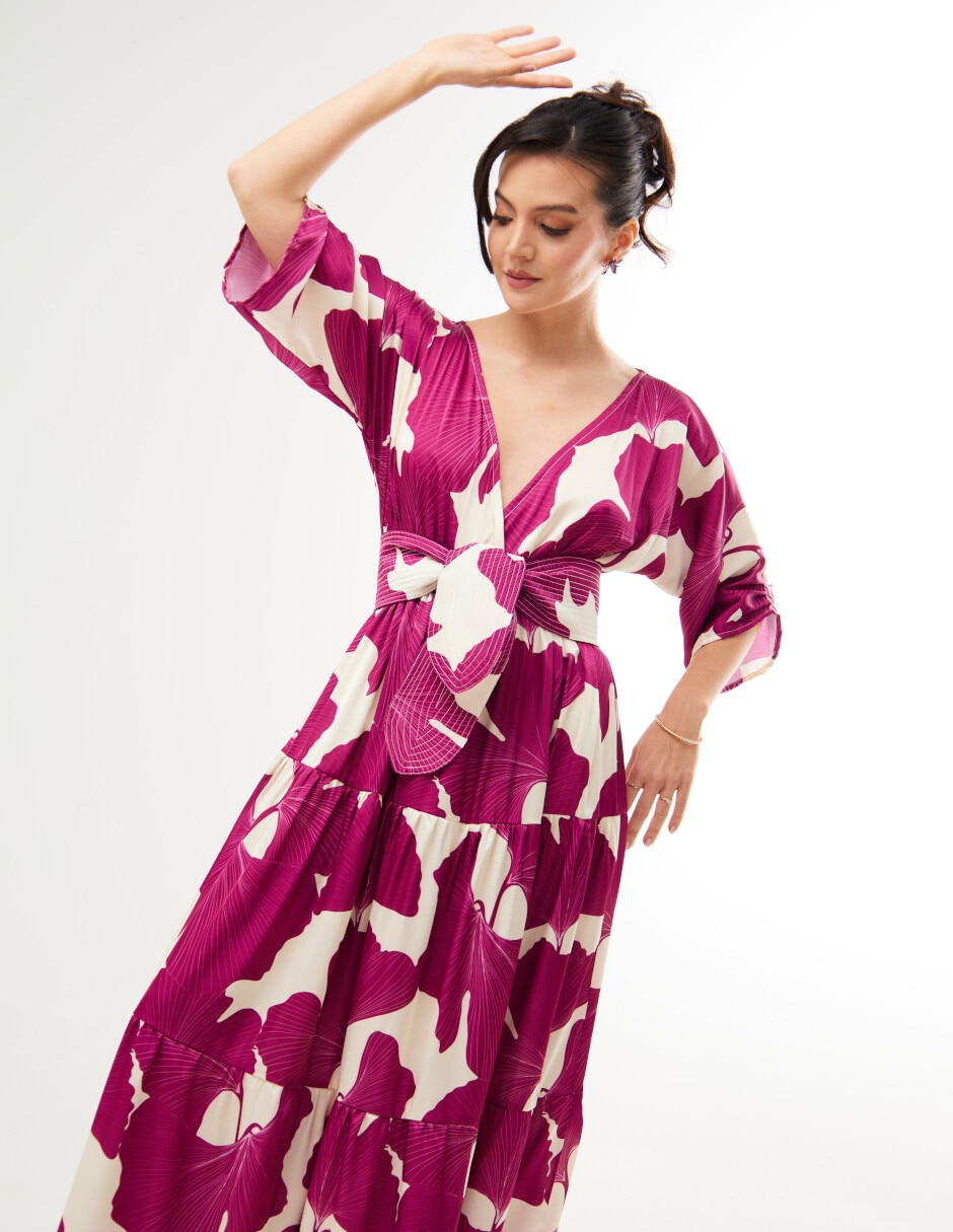 Vestido maxi casual aura para mujer