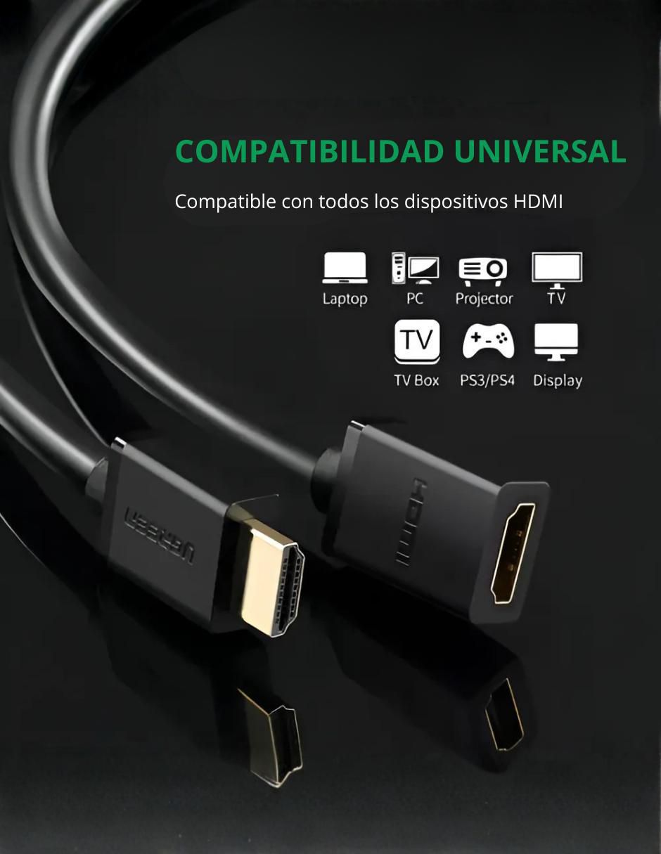 Cable HDMI 4K Ugreen de 0.5 m