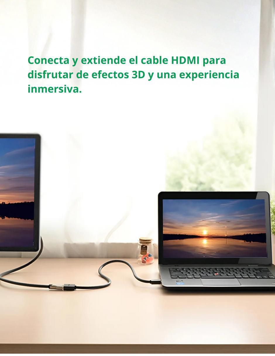 Cable HDMI 4K Ugreen de 0.5 m