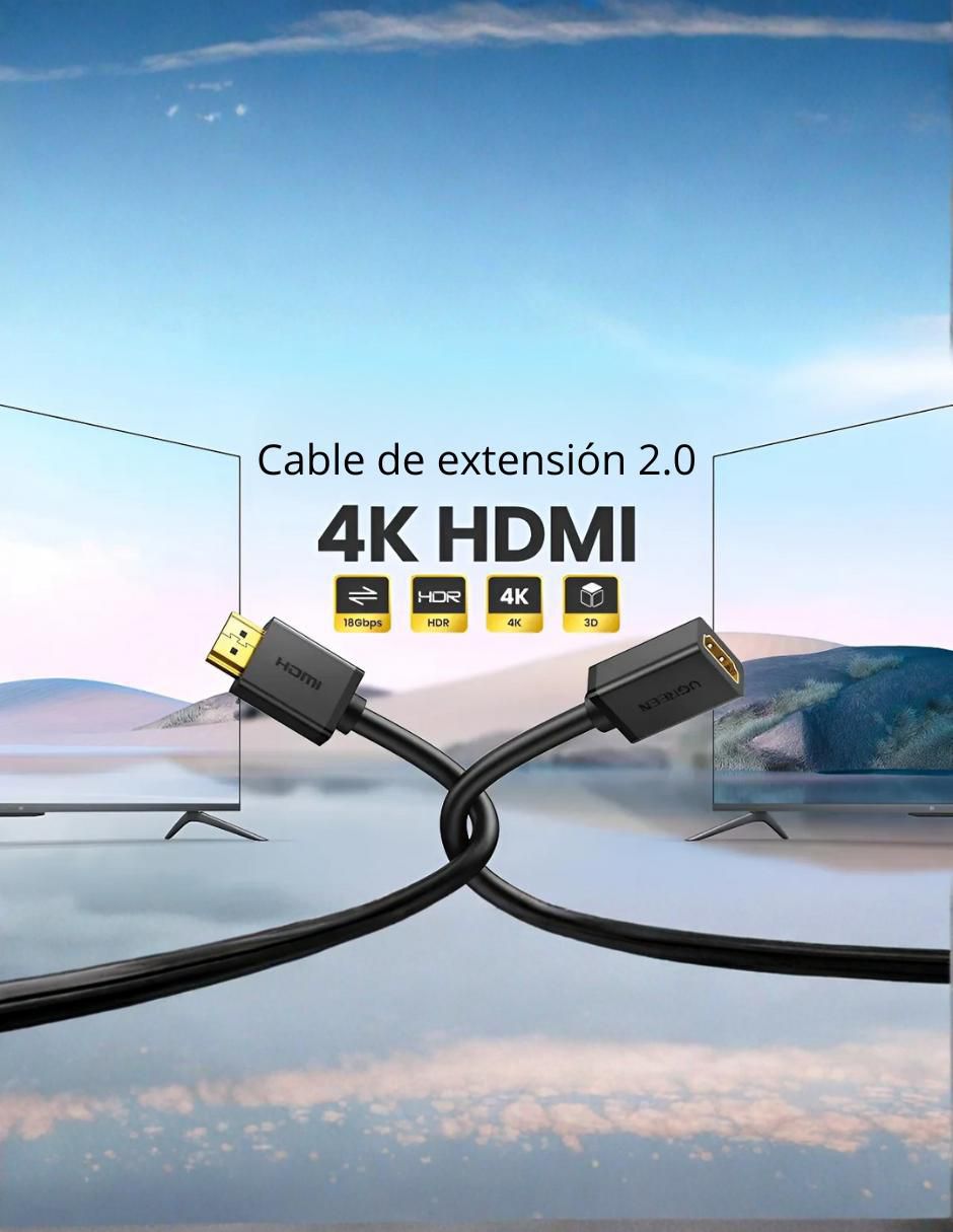 Cable HDMI 4K Ugreen de 0.5 m