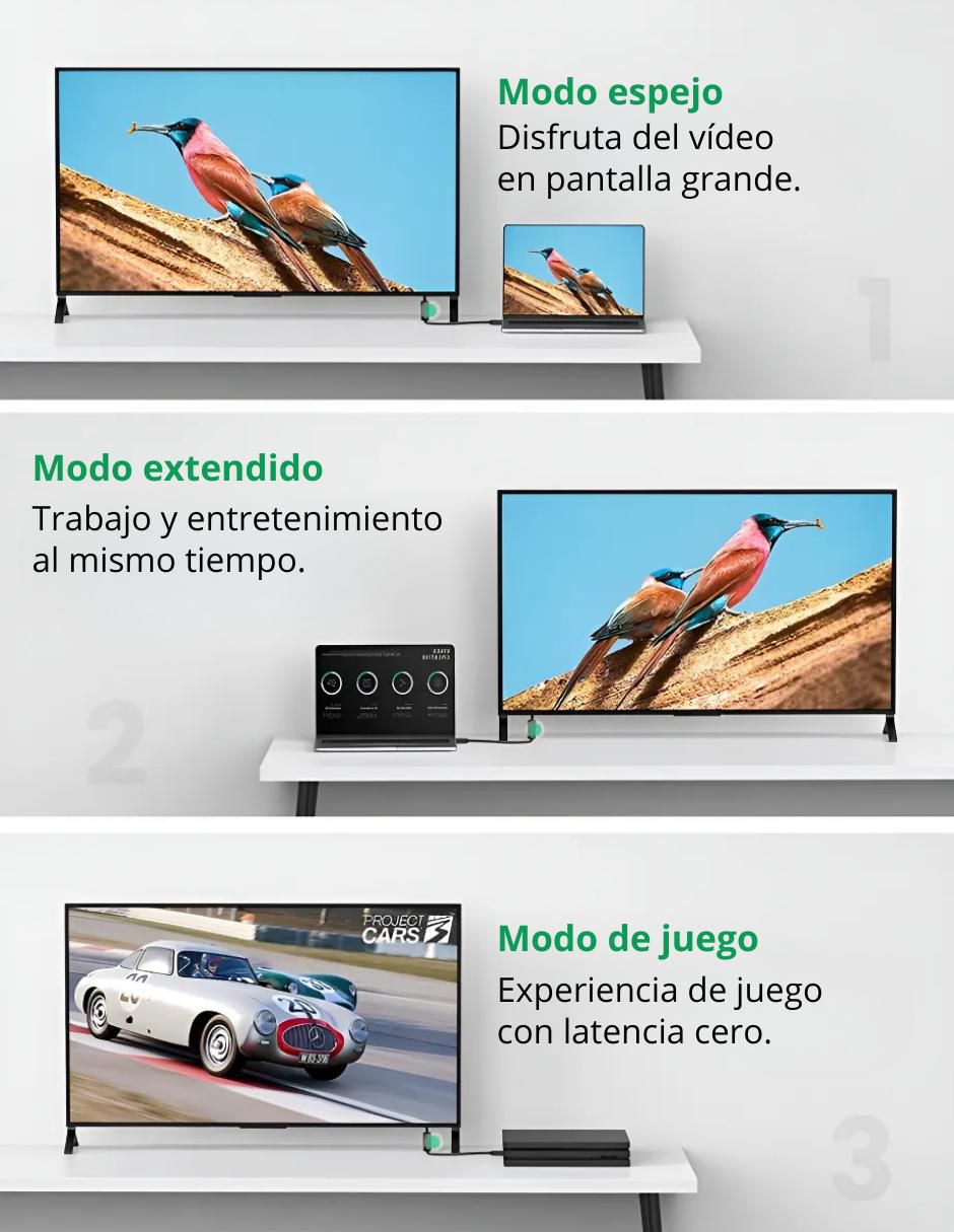 Cable HDMI 4K Ugreen de 0.5 m