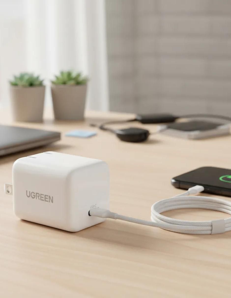 Cargador pared de 30 W USB tipo C Nexode Mini GaN Cargador pared de 30 W USB tipo C Nexode Mini GaN