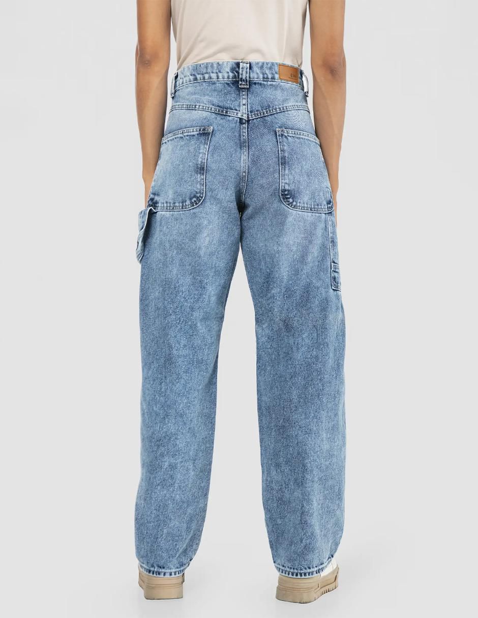 Jeans cargo baggy para mujer 4