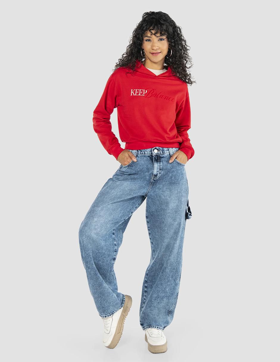 Jeans cargo baggy para mujer 6