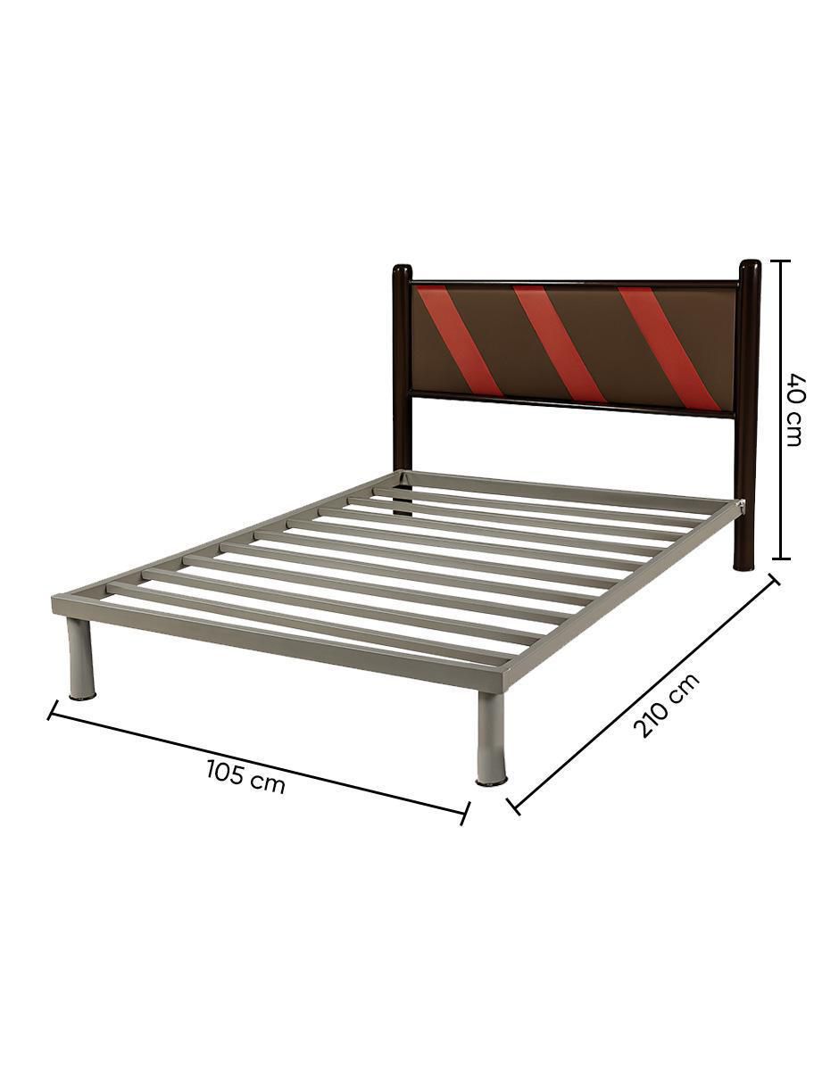 Cama Orlando de metal individual 5